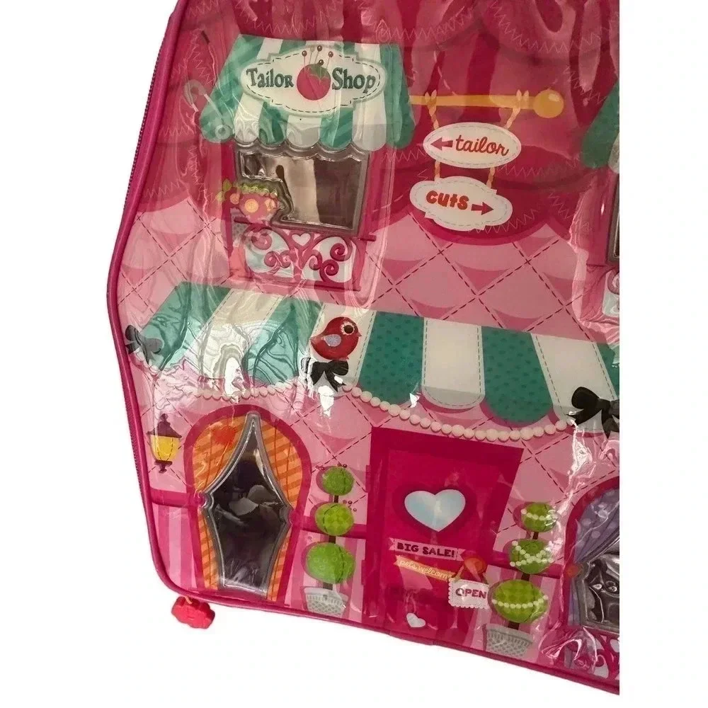LaLa Loopsy Minis Zip-Up Carrying Case Tailor‎ Shop Doll House 12”x12”
